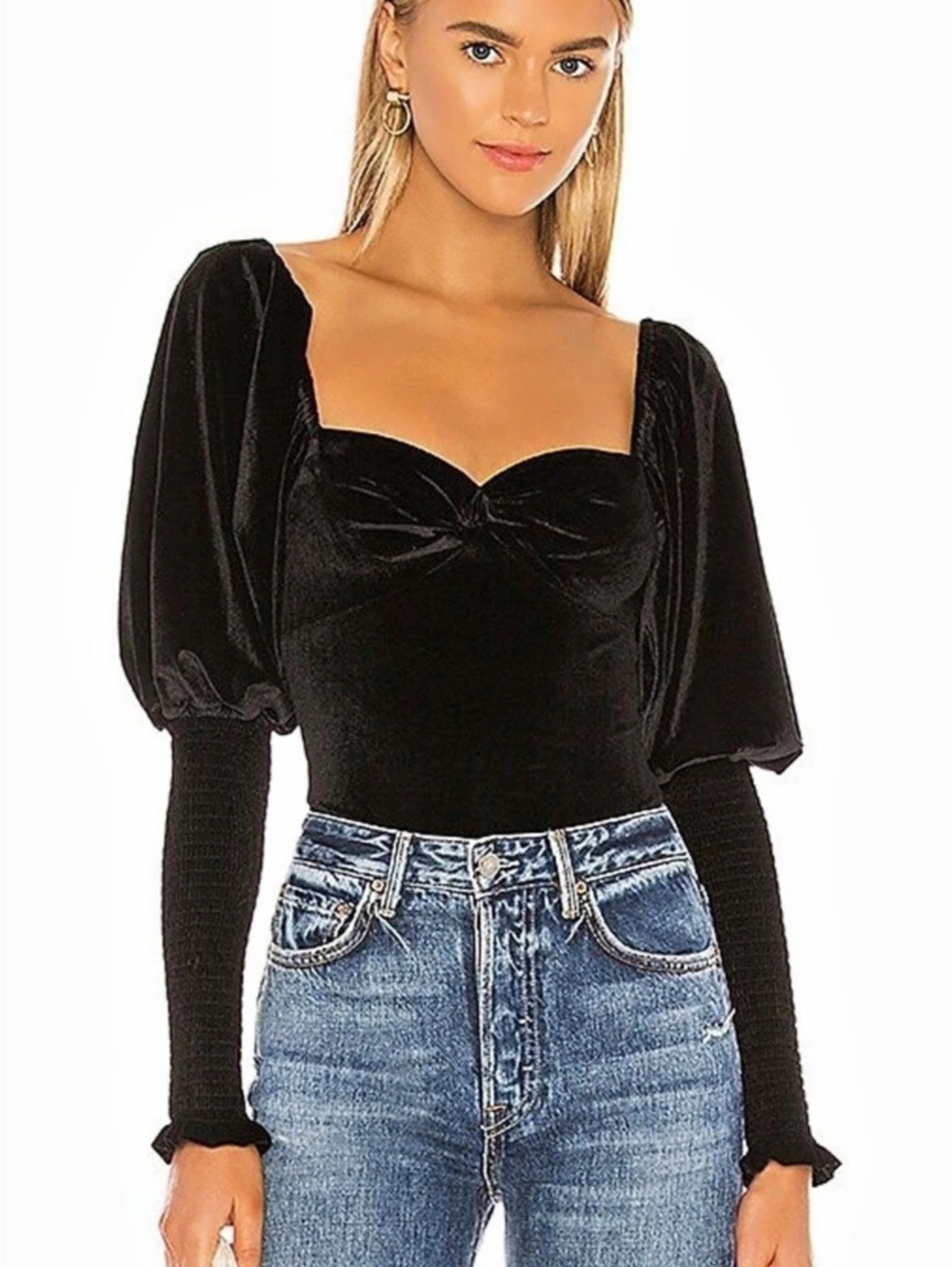Tularosa Brynlee Bodysuit Black Velvet